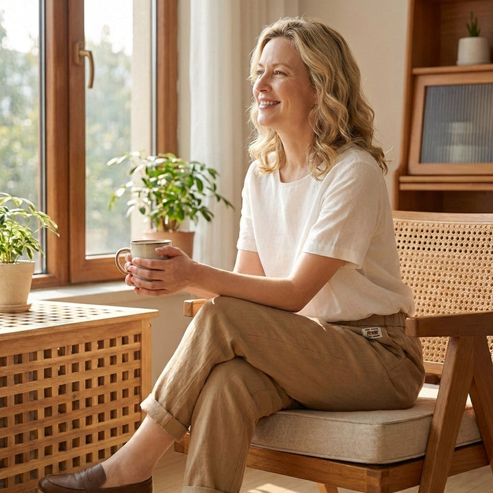 Linara™ | Cotton-Linen Tapered Pants