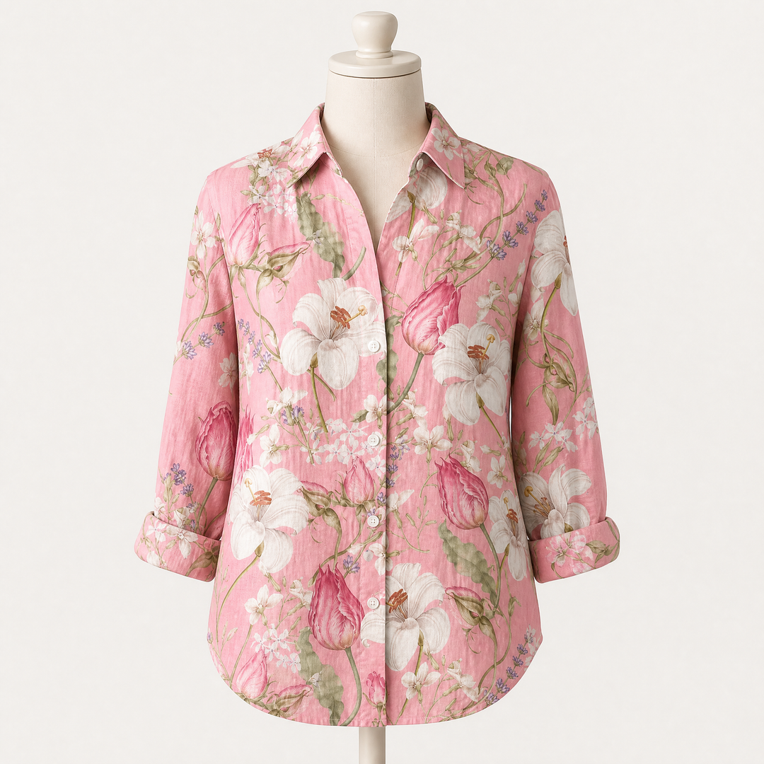 Anne™ | Chic Floral V-Neck Blouse
