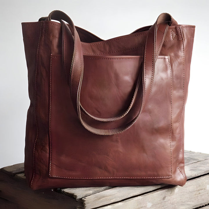 Carol™ | Modern Chic Leather Tote Bag