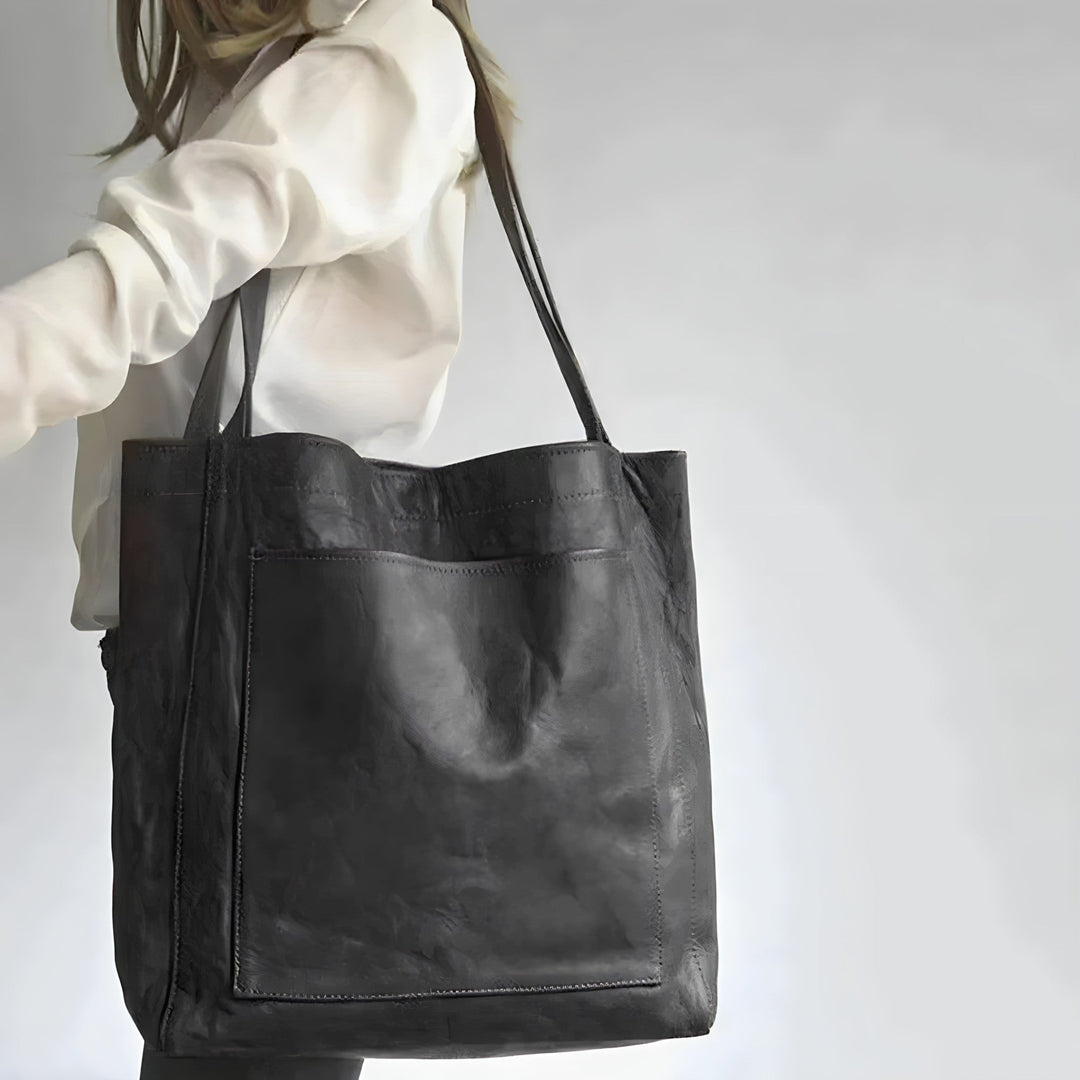 Carol™ | Modern Chic Leather Tote Bag