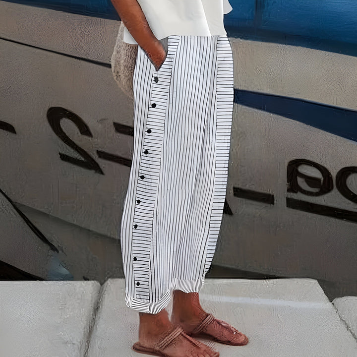 Dagny™ | Striped Straight-Leg Pants
