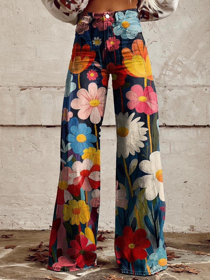 Corvina™ | Floral Wide-Leg Pants