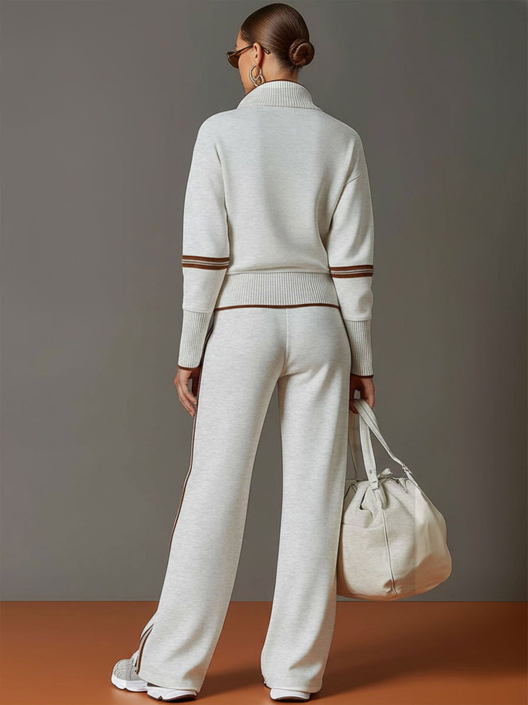 Rosalie™ | Color-Block Wide-Leg Trousers Set