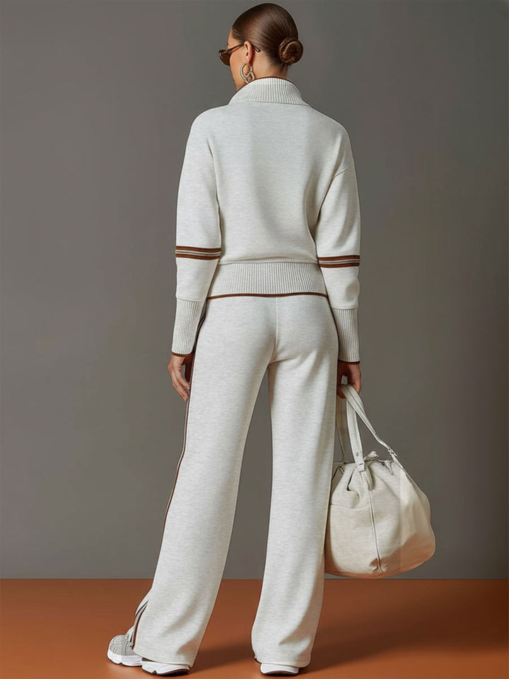 Rosalie™ | Color-Block Wide-Leg Trousers Set