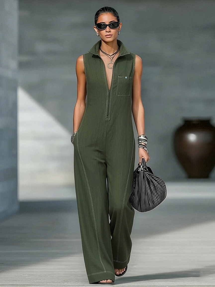 Noémie – Minimalist Sleeveless Jumpsuit