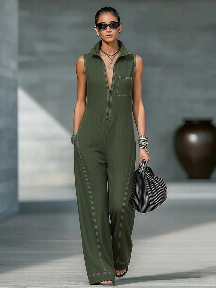 Noémie – Minimalist Sleeveless Jumpsuit
