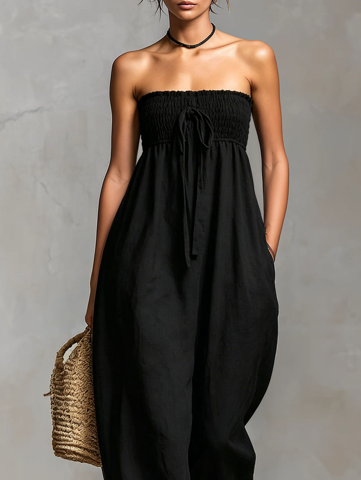 Fleur – Sleeveless Linen Blend Jumpsuit