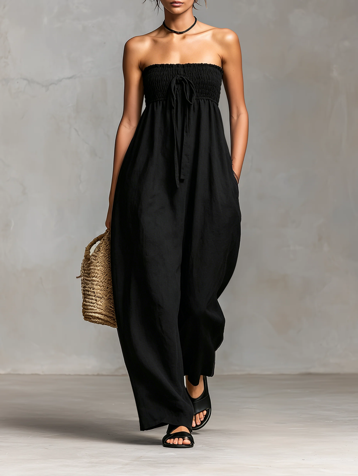 Fleur – Sleeveless Linen Blend Jumpsuit