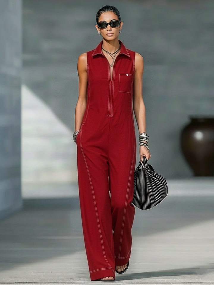 Noémie – Minimalist Sleeveless Jumpsuit