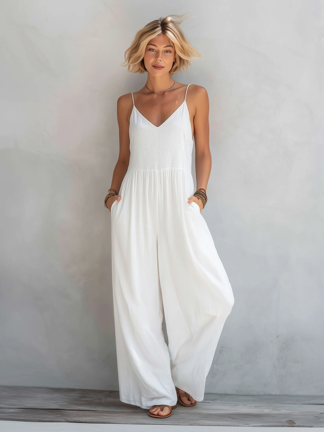Amélie – Relaxed Sleeveless Jumpsuit