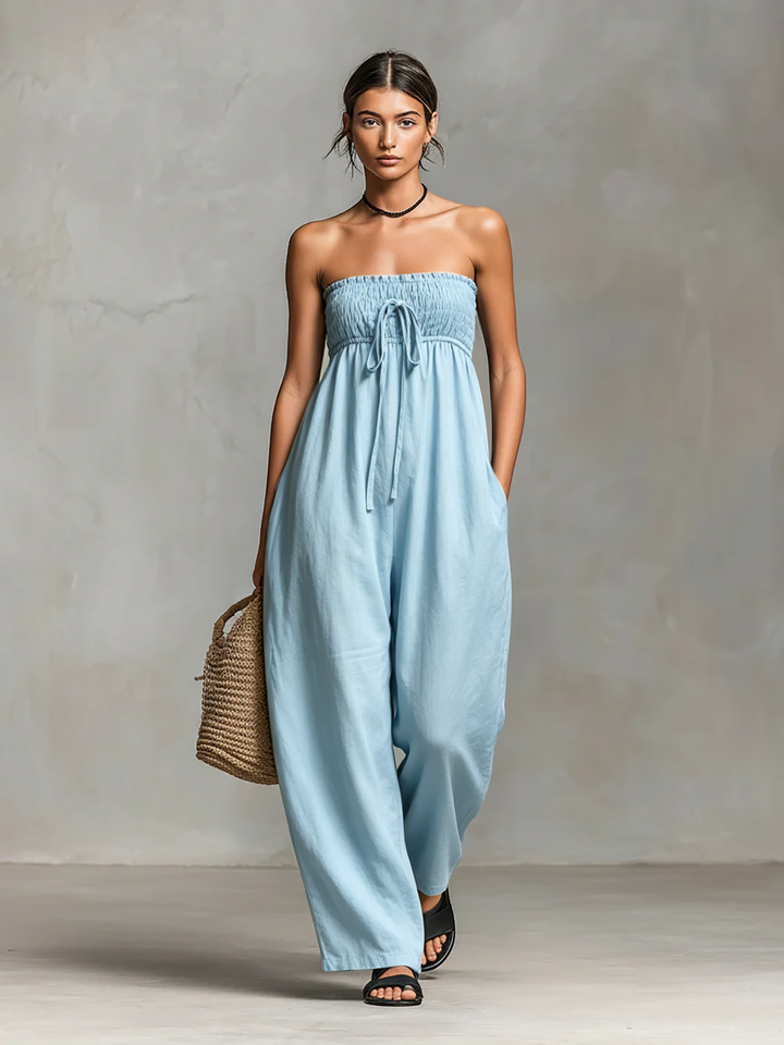 Fleur – Sleeveless Linen Blend Jumpsuit