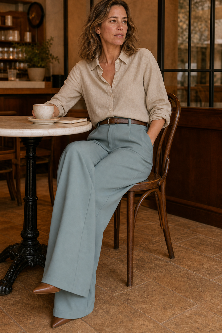 Rosamund™ | High-Waisted Wide-Leg Trousers