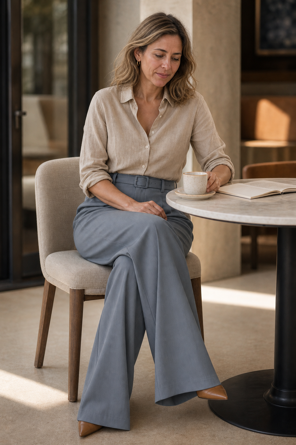 Rosamund™ | High-Waisted Wide-Leg Trousers