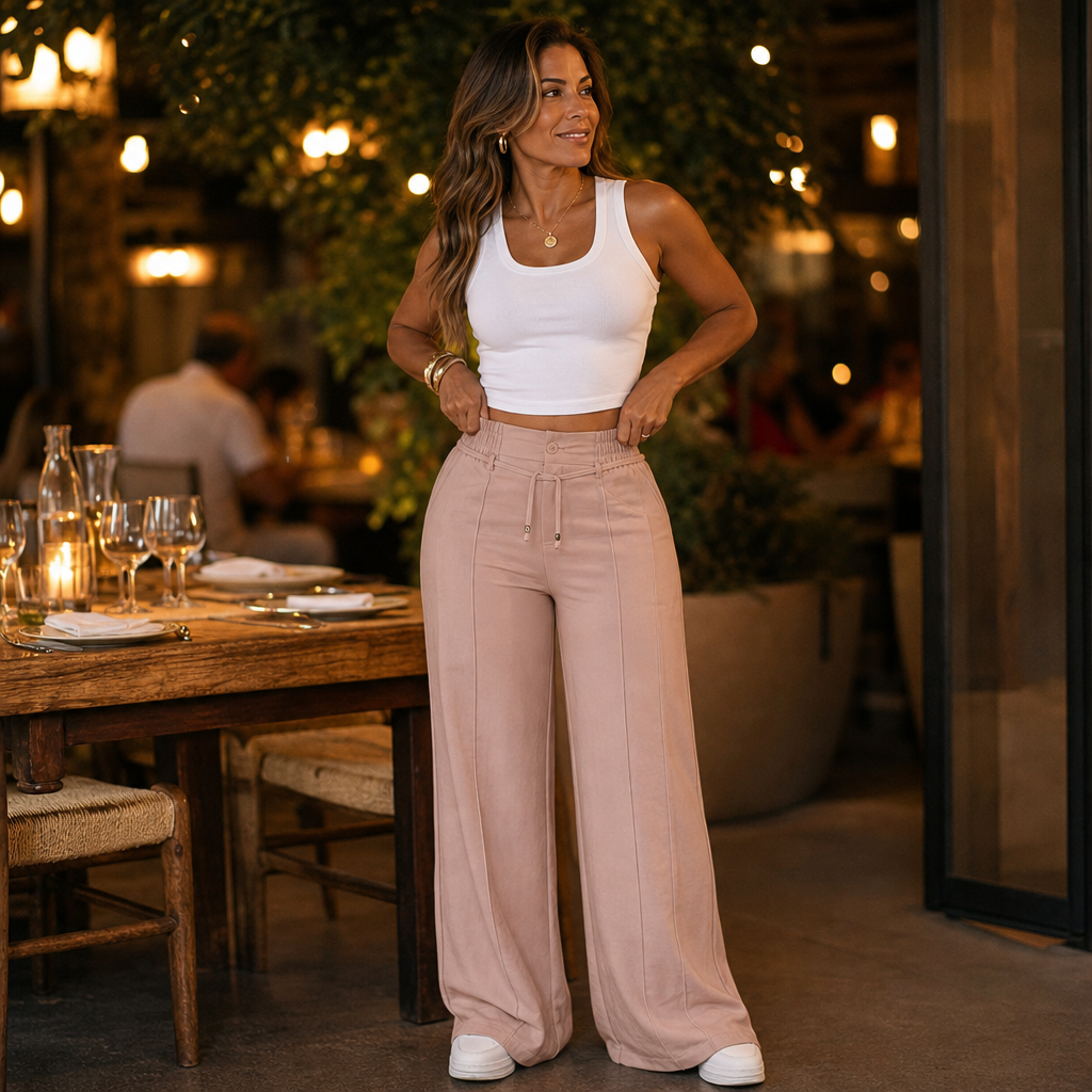 Tamsin™ | Drawstring Wide-Leg Trousers