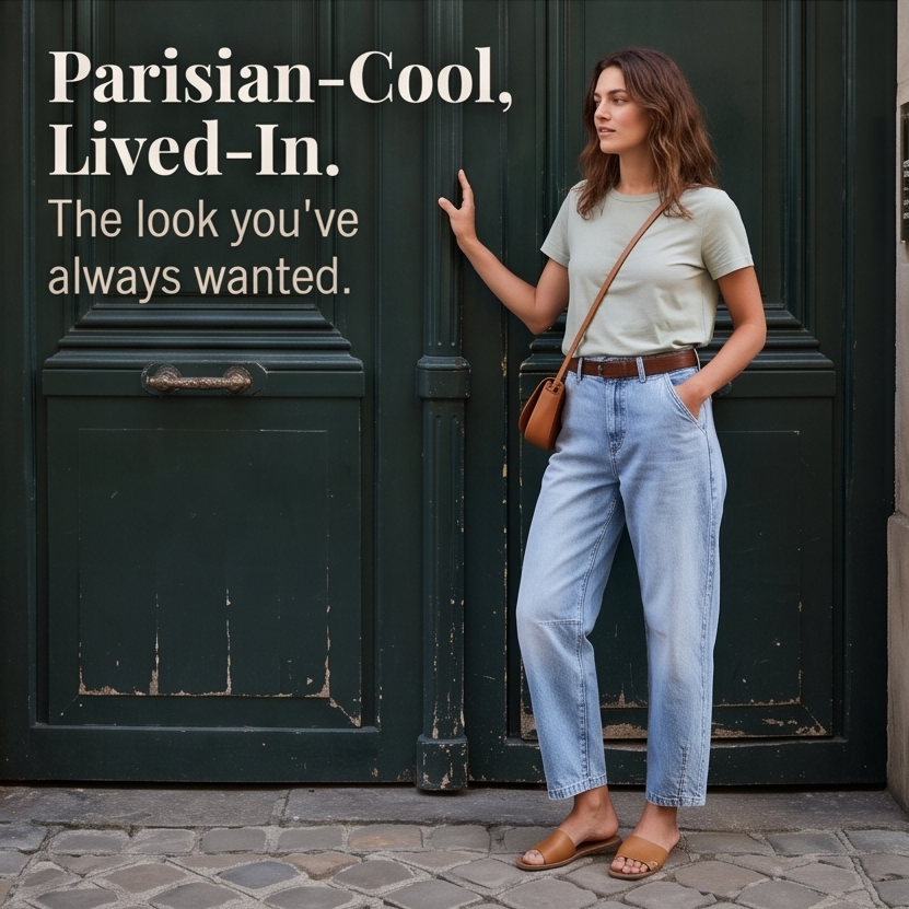 Lumière™ | Cropped Barrel Jeans