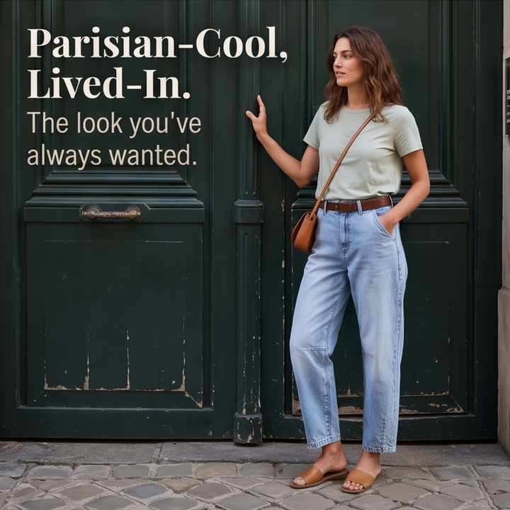 Lumière™ | Cropped Barrel Jeans