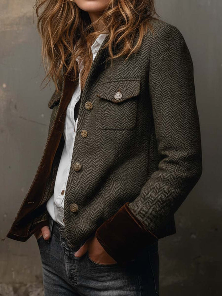Zylenna™ | Herringbone Tailored Jacket