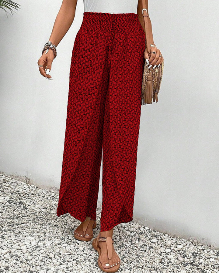 Lunetta™ | Printed Wide-Leg Trousers
