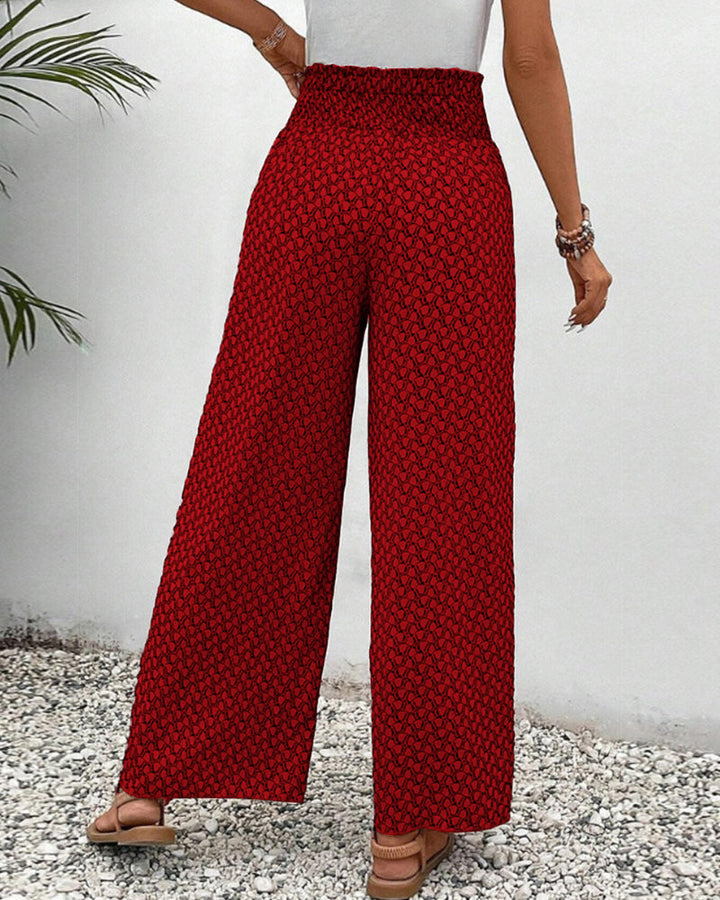 Lunetta™ | Printed Wide-Leg Trousers