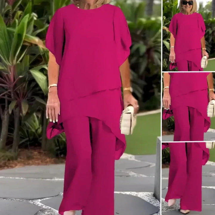 Idony™ | Draped Palazzo Pants Set