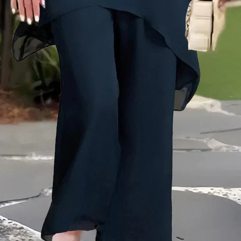 Idony™ | Draped Palazzo Pants Set