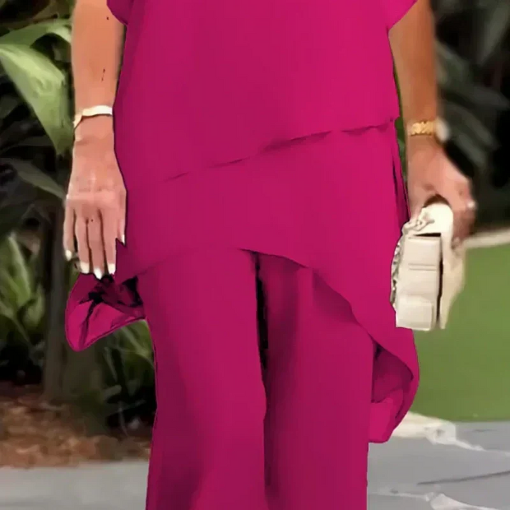 Idony™ | Draped Palazzo Pants Set