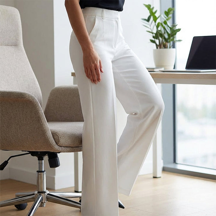 Danaro™ | High-Waisted Straight-Leg Trousers