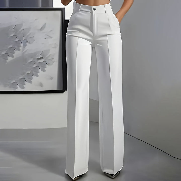 Danaro™ | High-Waisted Straight-Leg Trousers