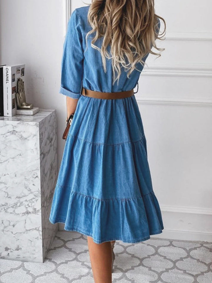 Barbara – Casual Elegant Denim Dress