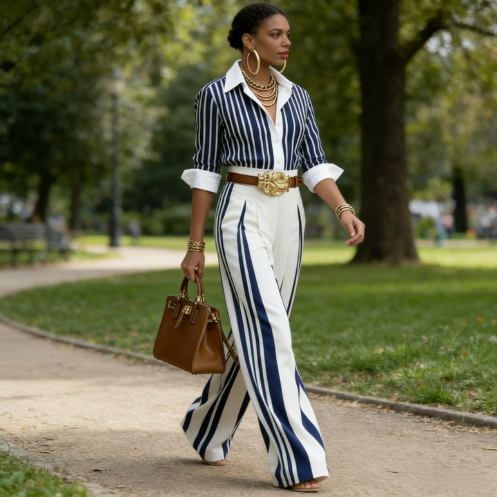Shirt and pants set side view