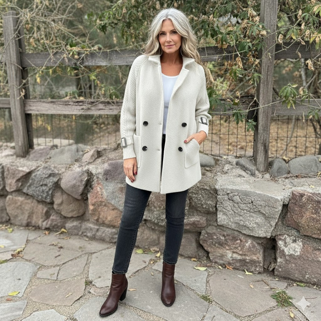 Vaesa™ | Double-Breasted Lapel Coat
