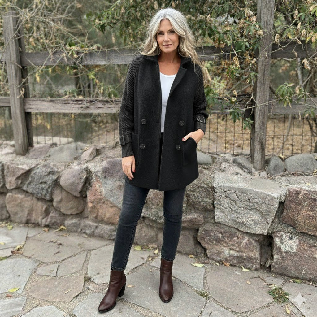 Vaesa™ | Double-Breasted Lapel Coat