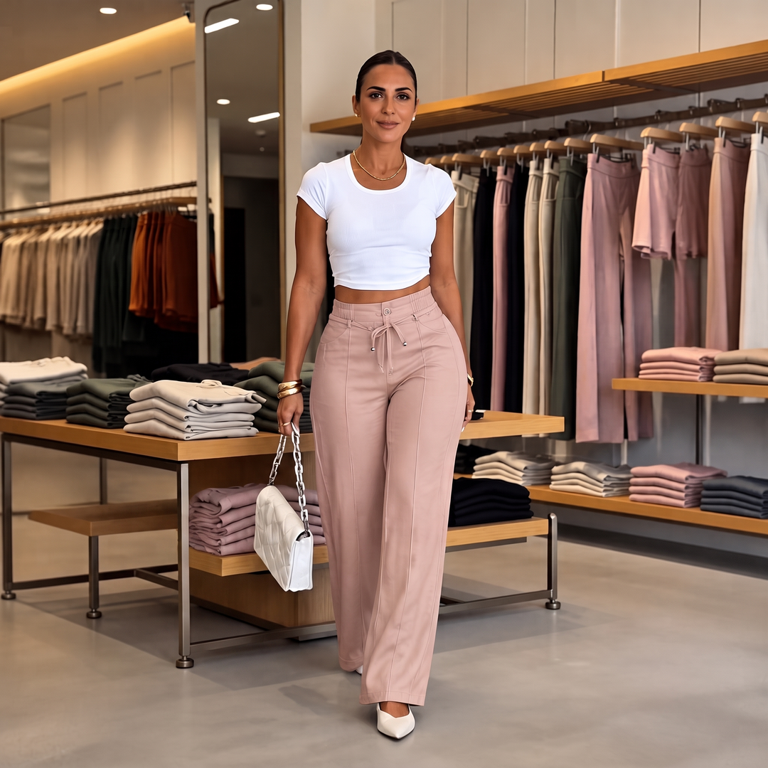 Tamsin™ | Drawstring Wide-Leg Trousers