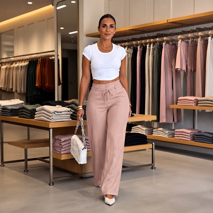 Tamsin™ | Drawstring Wide-Leg Trousers