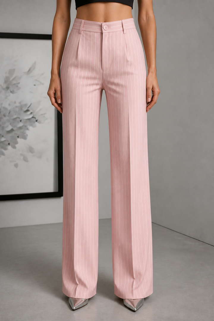 Nerys™ | Pinstripe Wide-Leg Trousers