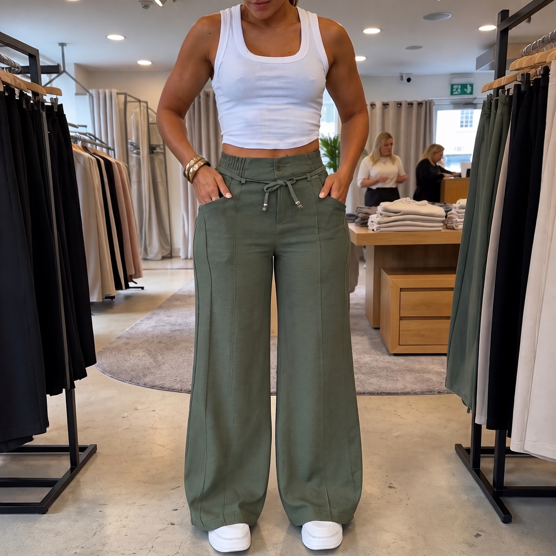 Tamsin™ | Drawstring Wide-Leg Trousers