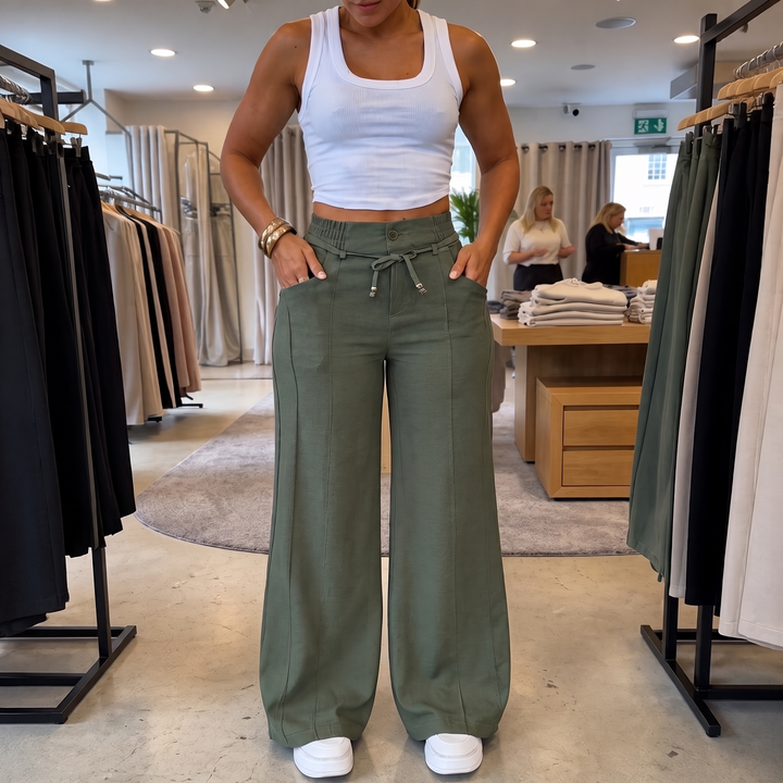 Tamsin™ | Drawstring Wide-Leg Trousers