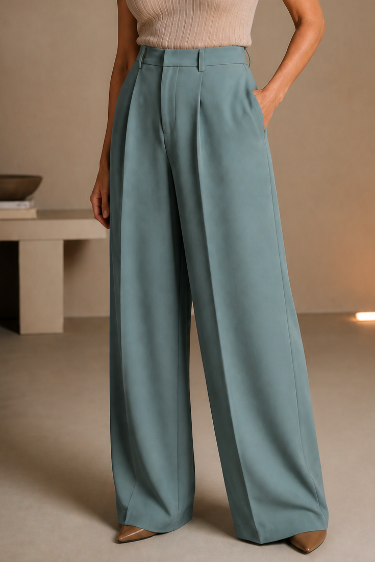 Rosamund™ | High-Waisted Wide-Leg Trousers