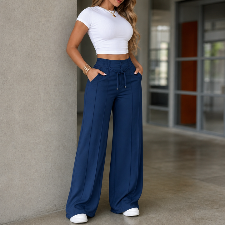 Tamsin™ | Drawstring Wide-Leg Trousers