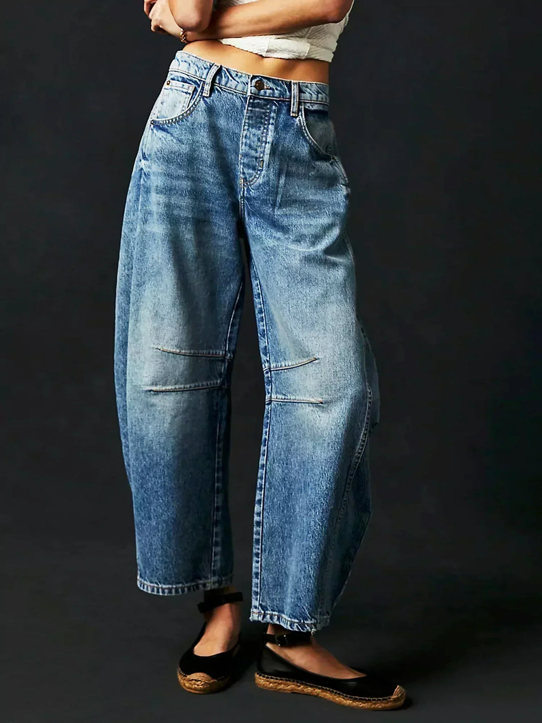 Olympia™ | Leopard Print Wide-Leg Jeans