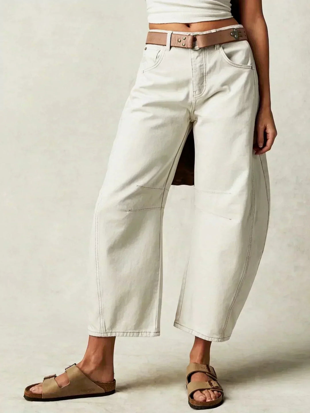 Olympia™ | Leopard Print Wide-Leg Jeans